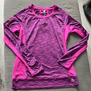 Women's Pink Long Sleeve Athletic Top